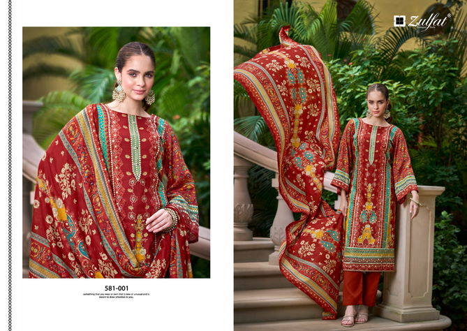 Sanjeeda By Zulfat Jam Cotton Printed Dress Material Wholesale Price In Surat
